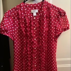 Loft Polka Dot Blouse